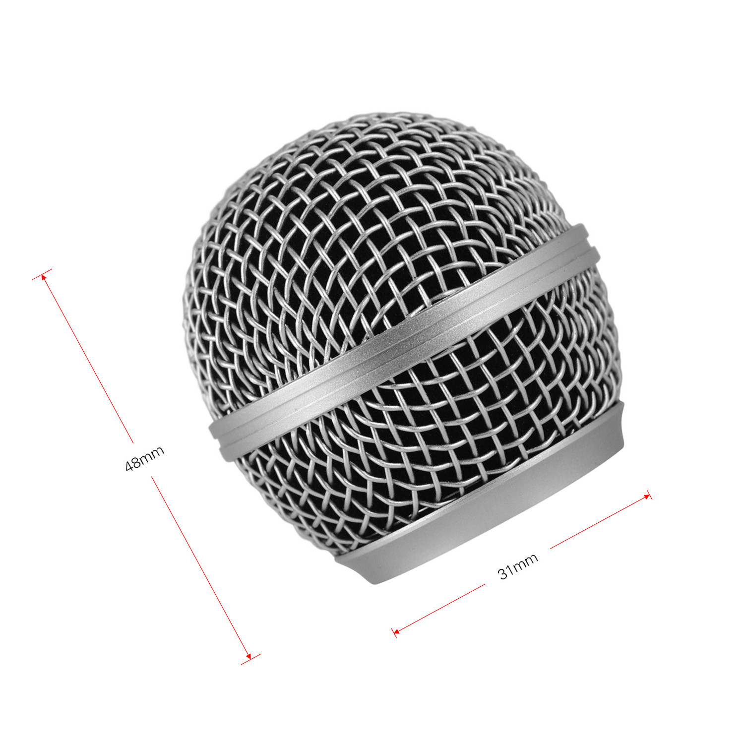 Microphone Grille Mic Replacem - Shure Mic Sm58 ulasan dan harga