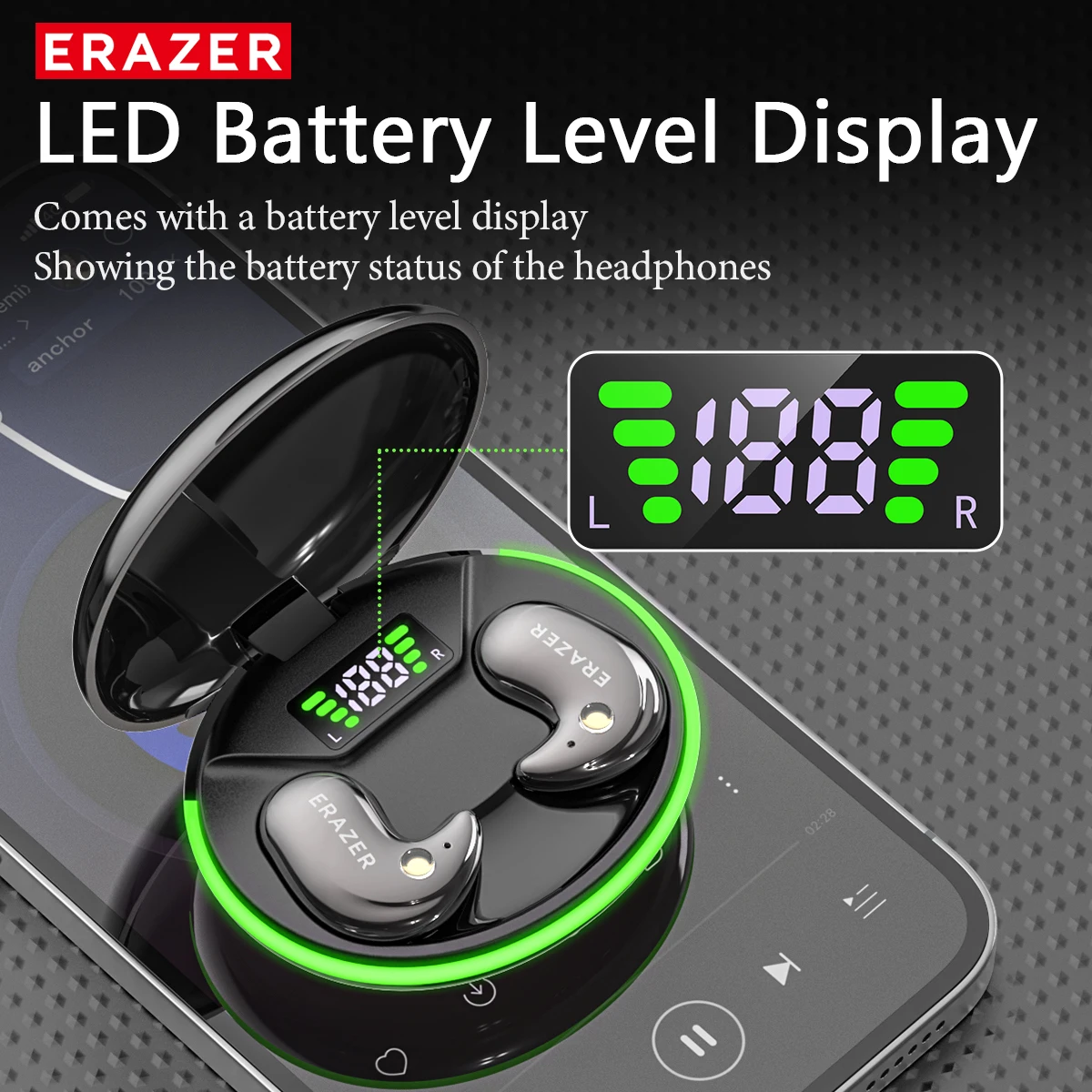 EARZER XF58 In-Ear Bluetooth H - Earbuds Charging Case ulasan dan harga