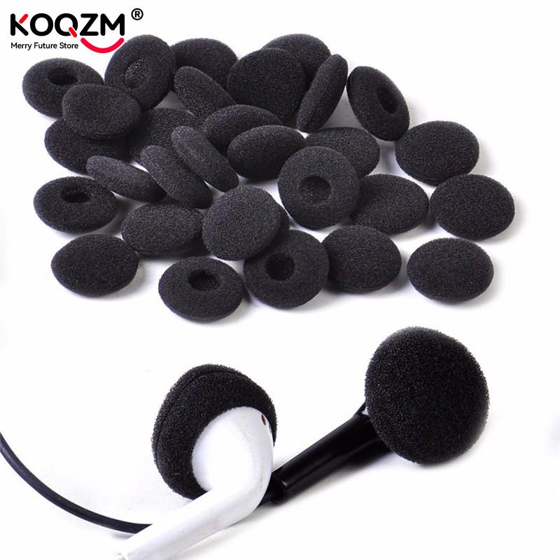 30pcs Sponge Covers Tips Black - Earphone Foam Tip ulasan dan harga
