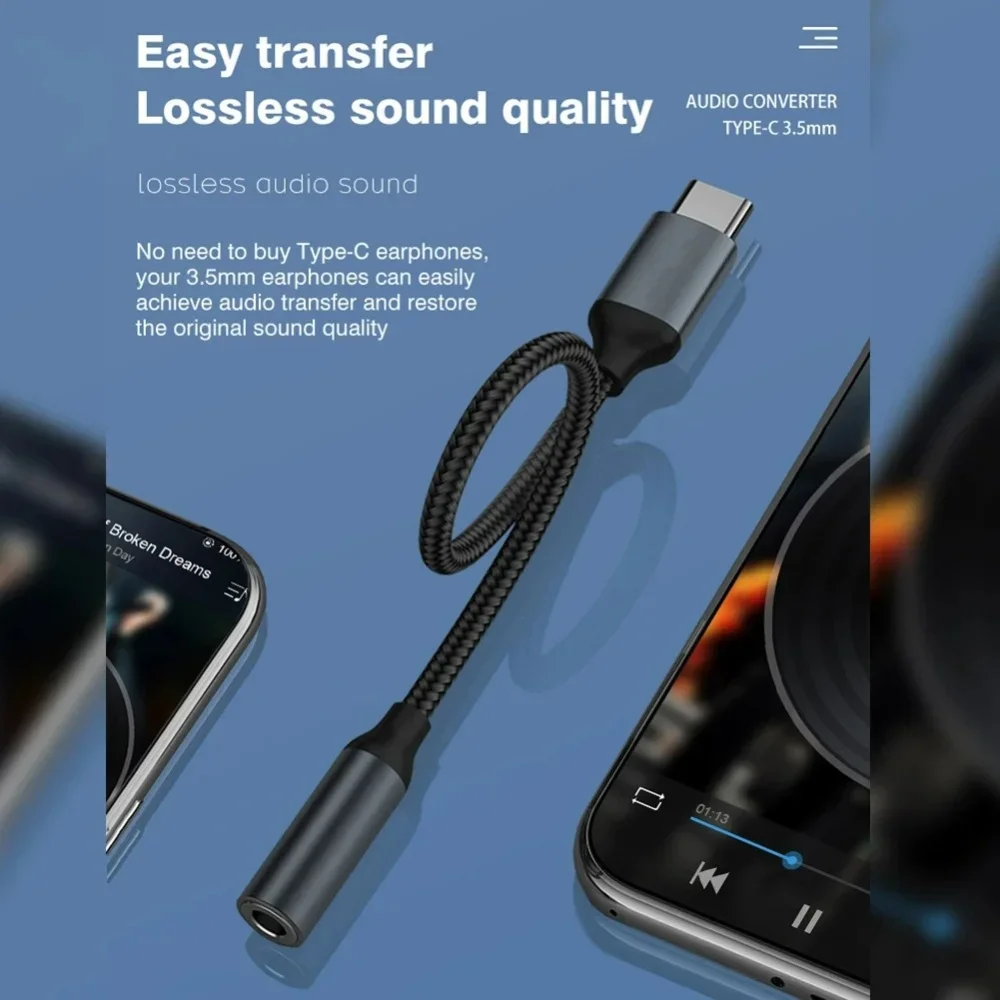 USB C 3.5mm Audio Adapter USB  - Audiophile Headphone Wired ulasan dan harga