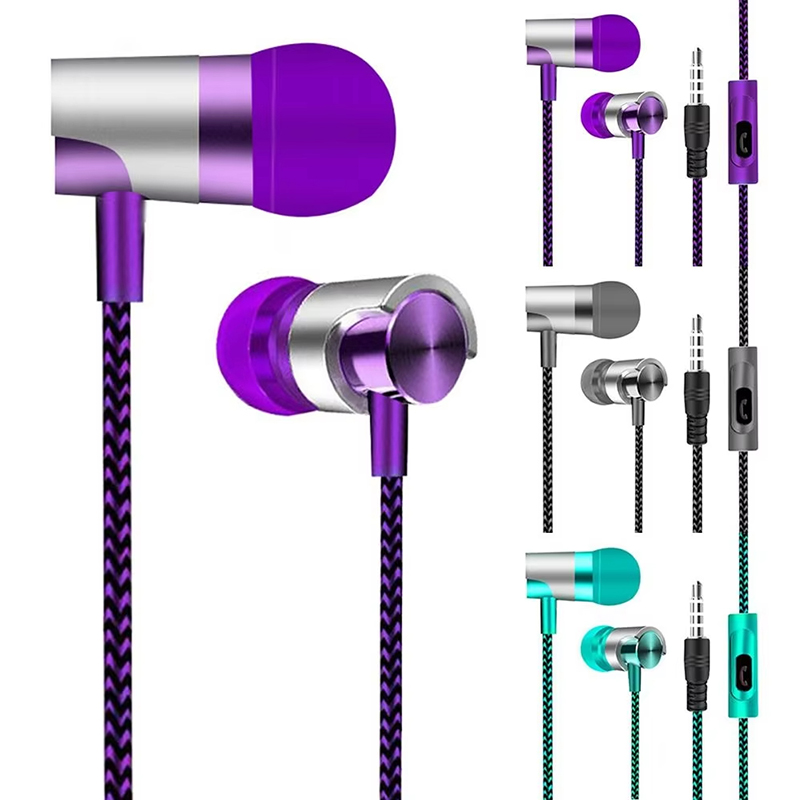 9D Stereo Wired Headphones Bas - Wired Earphone Mic ulasan dan harga