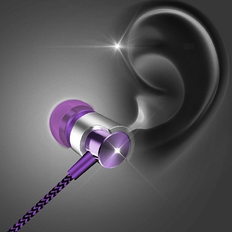 9D Stereo Wired Headphones Bas - Wired Earphone Mic ulasan dan harga